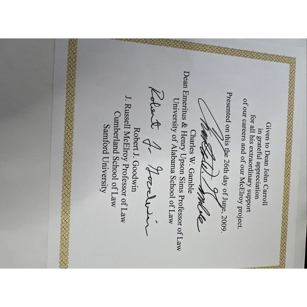 McElroy's‎ Alabama Evidence 2 Volume Set Sixth Ed. Presented to Dean John Caroll